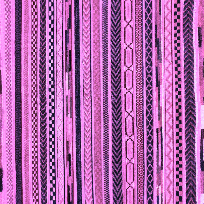 Square Machine Washable Abstract Purple Modern Area Rugs, wshabs2195pur