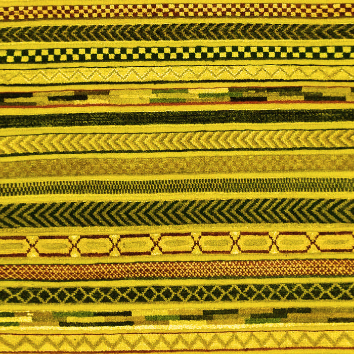 Machine Washable Abstract Yellow Modern Rug, wshabs2195yw