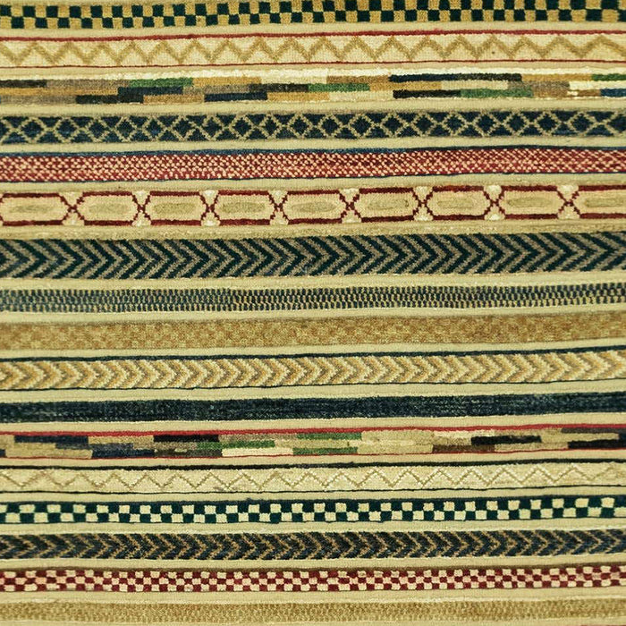 Machine Washable Abstract Metallic Gold Rug, wshabs2195