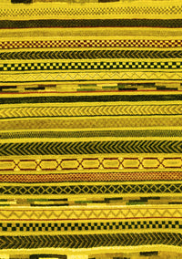 Abstract Yellow Modern Rug, abs2195yw