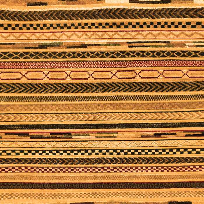 Square Abstract Orange Modern Rug, abs2195org