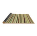 Sideview of Abstract Mustard Yellow Modern Rug, abs2196