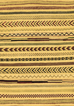 Abstract Brown Modern Rug, abs2196brn