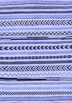 Abstract Blue Modern Rug, abs2196blu