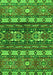 Southwestern Green Country Rug, abs2197grn