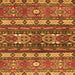 Square Southwestern Orange Country Rug, abs2197org