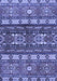 Southwestern Blue Country Rug, abs2197blu