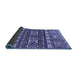 Sideview of Southwestern Blue Country Rug, abs2197blu