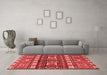 Country Red Washable Rugs