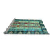 Sideview of Machine Washable Abstract Light Blue Modern Rug, wshabs2198lblu
