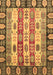 Abstract Brown Modern Rug, abs2198brn