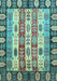 Abstract Light Blue Modern Rug, abs2198lblu