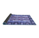 Sideview of Abstract Blue Modern Rug, abs2198blu