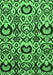 Abstract Emerald Green Modern Rug, abs2199emgrn