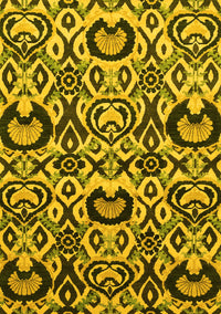 Abstract Yellow Modern Rug, abs2199yw