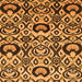 Square Abstract Orange Modern Rug, abs2199org