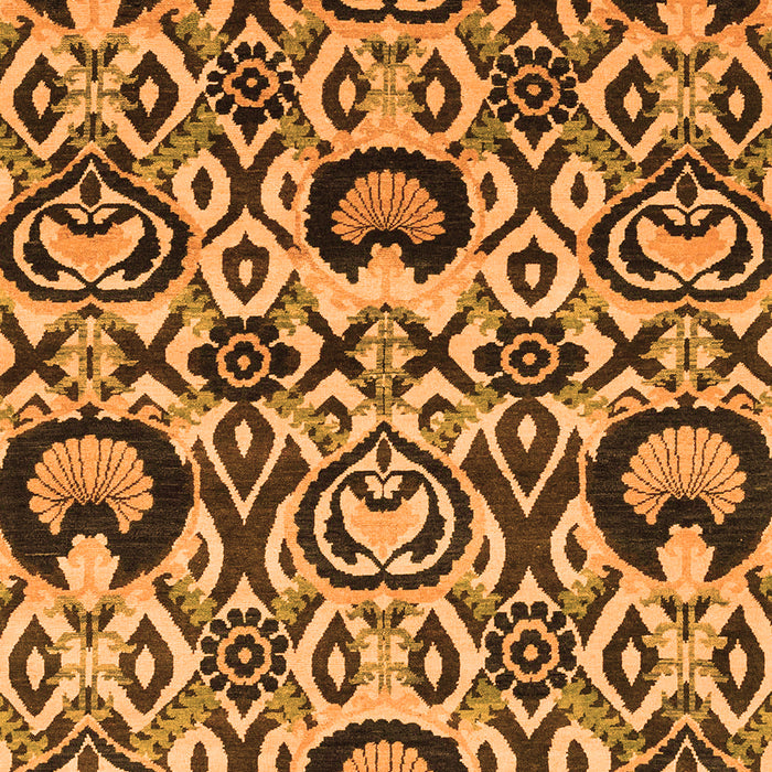 Abstract Orange Modern Rug, abs2199org
