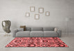 Modern Red Washable Rugs