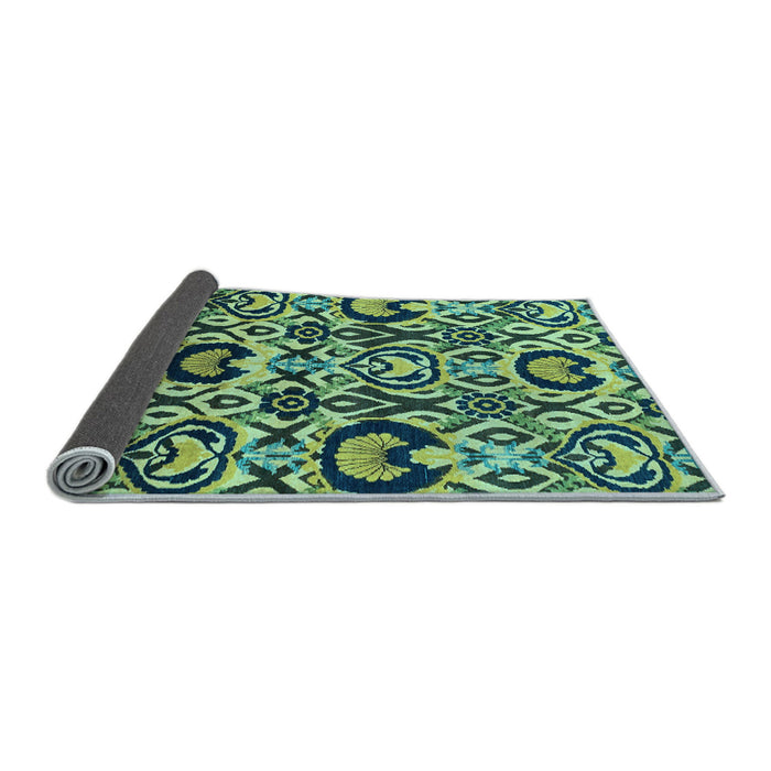Sideview of Abstract Light Blue Modern Rug, abs2199lblu