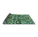 Sideview of Abstract Light Blue Modern Rug, abs2199lblu