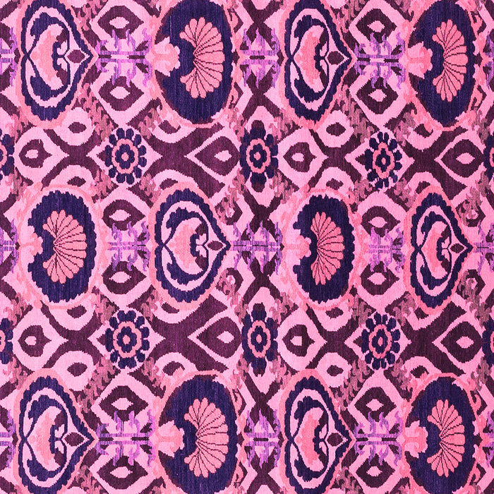 Square Abstract Pink Modern Rug, abs2199pnk