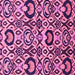 Square Abstract Pink Modern Rug, abs2199pnk