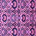 Square Machine Washable Abstract Purple Modern Area Rugs, wshabs2199pur