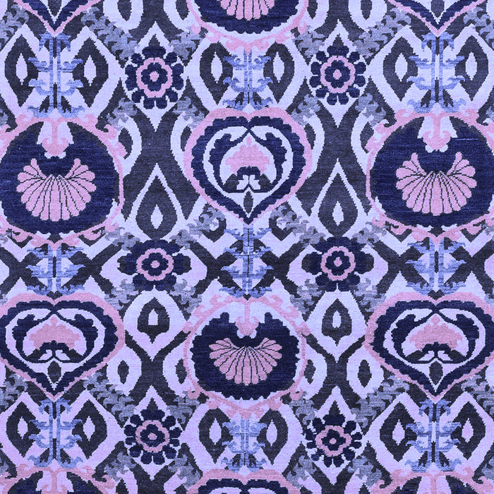 Machine Washable Abstract Blue Modern Rug, wshabs2199blu