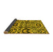 Sideview of Abstract Yellow Modern Rug, abs2199yw