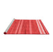 Modern Red Washable Rugs