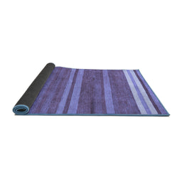 Sideview of Abstract Blue Modern Rug, abs219blu