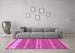 Machine Washable Abstract Purple Modern Area Rugs in a Living Room, wshabs219pur