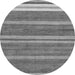 Round Machine Washable Abstract Gray Modern Rug, wshabs219gry