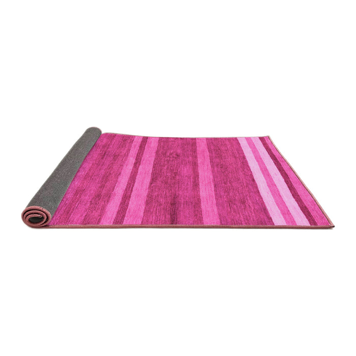 Sideview of Abstract Pink Modern Rug, abs219pnk