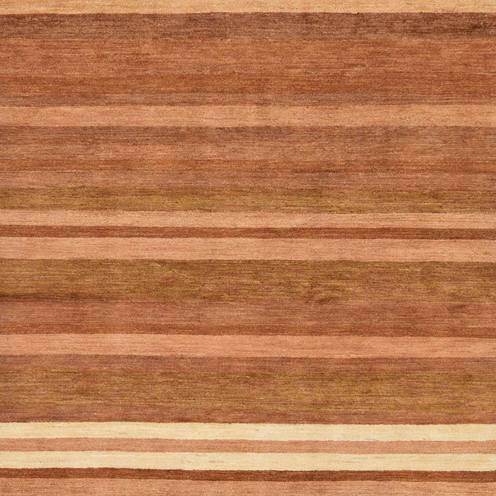 Square Machine Washable Abstract Orange Red Rug, wshabs219