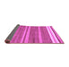 Sideview of Abstract Purple Modern Rug, abs219pur