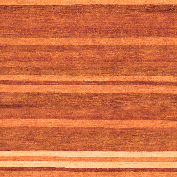 Square Abstract Orange Modern Rug, abs219org