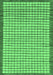 Machine Washable Checkered Emerald Green Modern Area Rugs, wshabs21emgrn