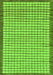 Machine Washable Checkered Green Modern Area Rugs, wshabs21grn