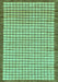 Checkered Turquoise Modern Rug, abs21turq