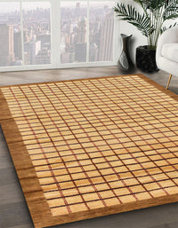 Abstract Red Checkered Rug, abs21