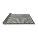 Sideview of Checkered Gray Modern Rug, abs21gry