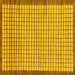 Square Checkered Yellow Modern Rug, abs21yw