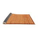 Sideview of Checkered Orange Modern Rug, abs21org