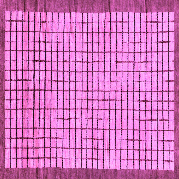 Square Checkered Purple Modern Rug, abs21pur