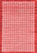 Checkered Red Modern Area Rugs