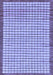 Checkered Blue Modern Rug, abs21blu