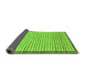 Sideview of Checkered Green Modern Rug, abs21grn