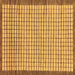 Square Checkered Brown Modern Rug, abs21brn