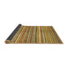 Sideview of Abstract Yellow Modern Rug, abs2200